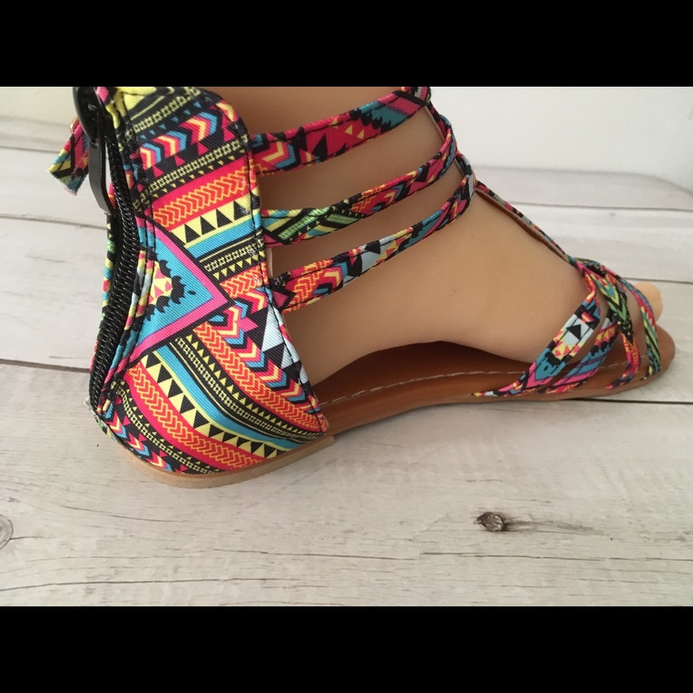 Bohemian Style Sandals, Size 9 - Picture 6 of 7